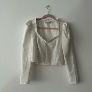 NWOT TopShop Puff Sleeve Blouse